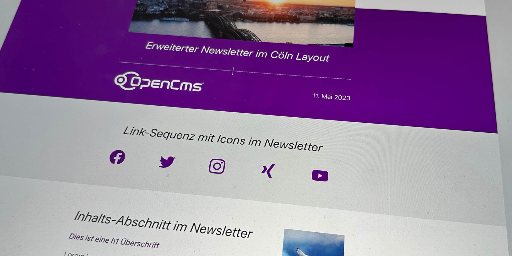 Mercury Newsletter im 'Cöln' Layout