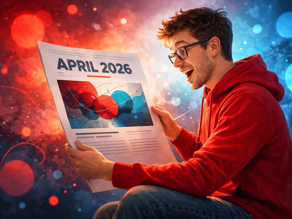 Mann mit Seite die einen Artikel mit prominenten Datum zeigt