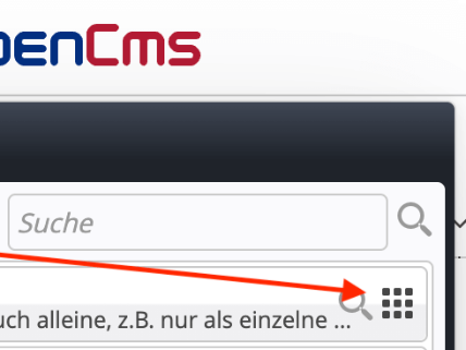 Element platzieren: Im Dialog 'Inhalte hinzufügen'